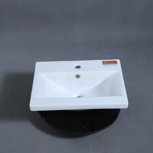 Square imported wash basin top mount vanity